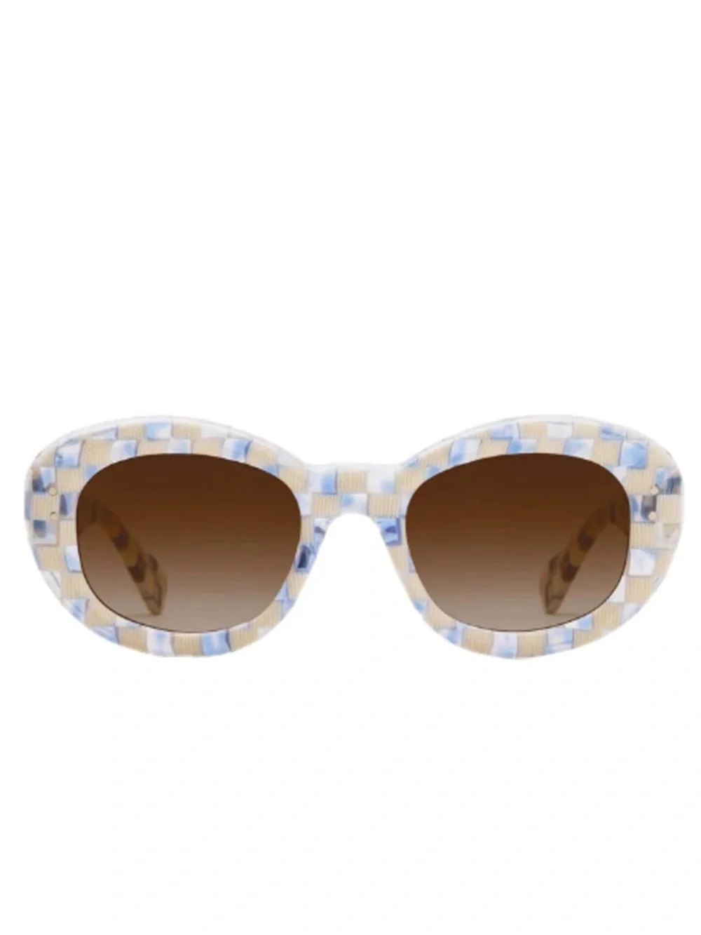 KREWE Margaret Sunglasses in Gingham